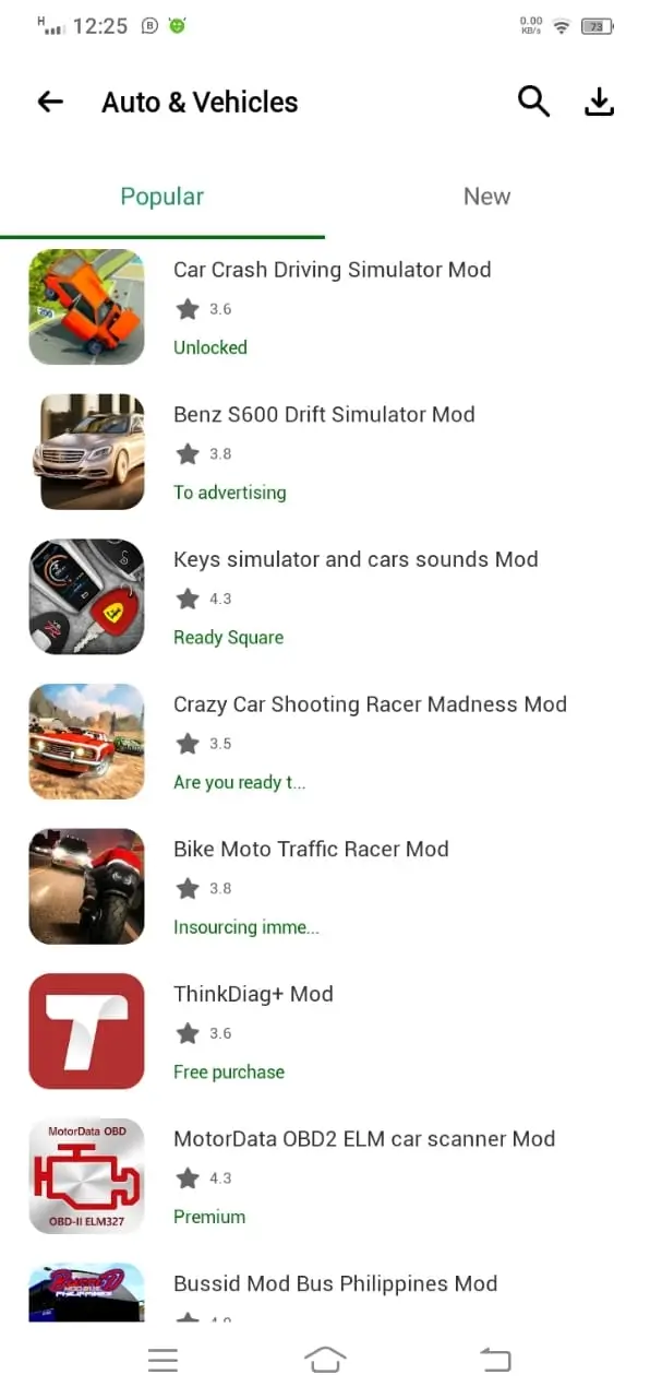 Auto & Vehicles Popular