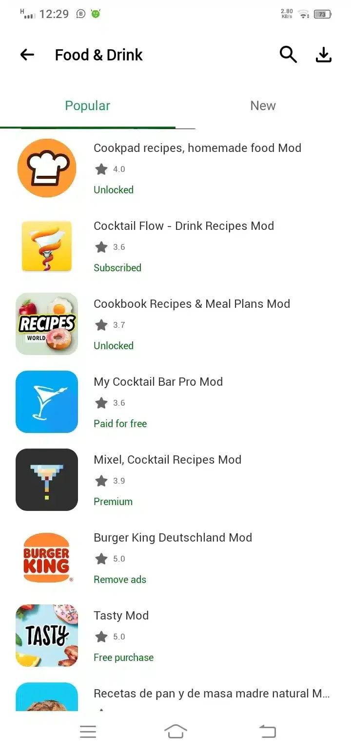 Food & Drink popular