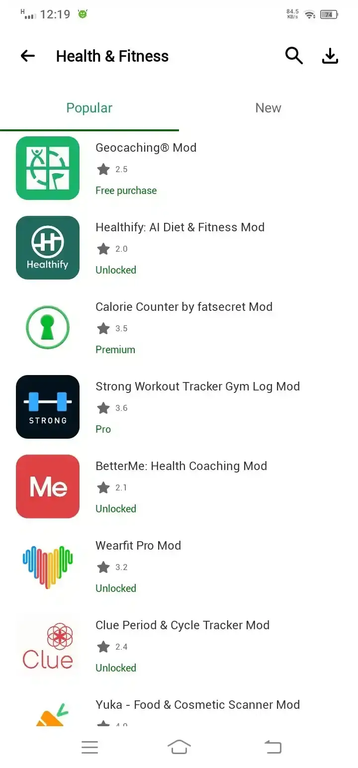 Health & Fitnesss Popular