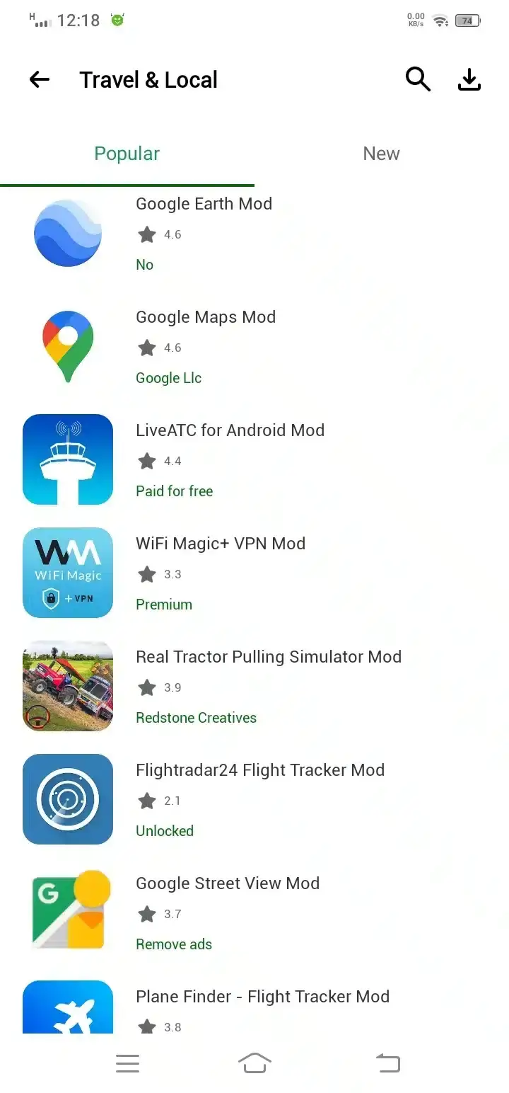 Travel & Local Popular