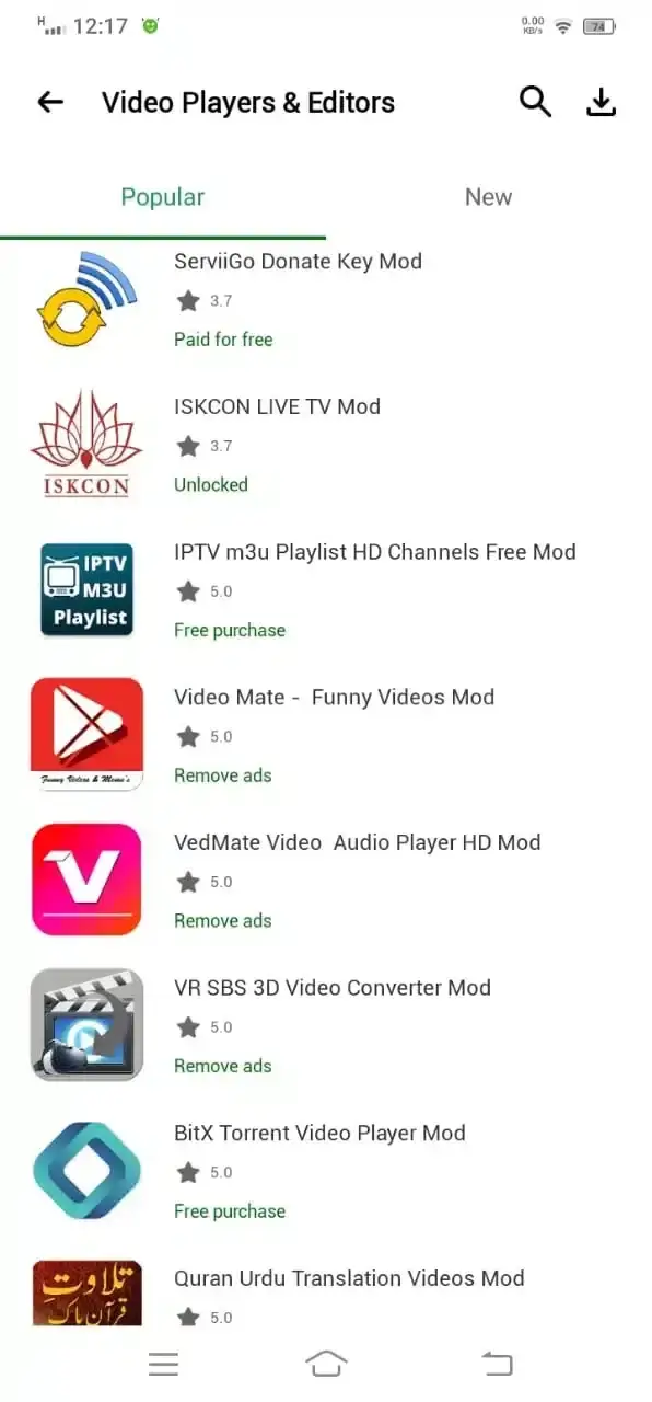 Video Players & Editors Popular