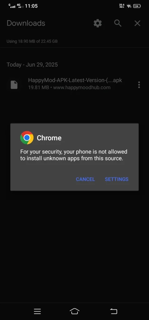Chrome Unknown Resources Blocked