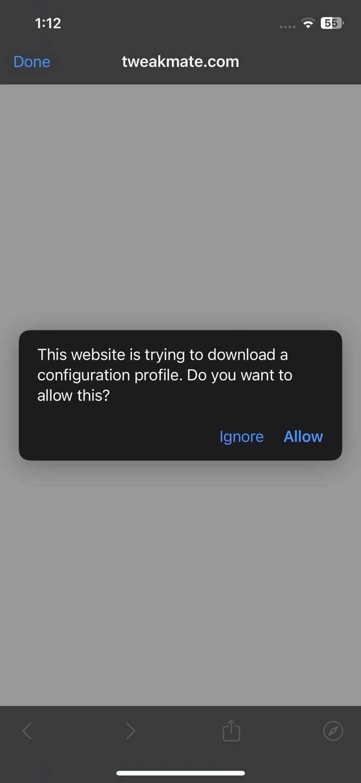 Allow to download happymod profile