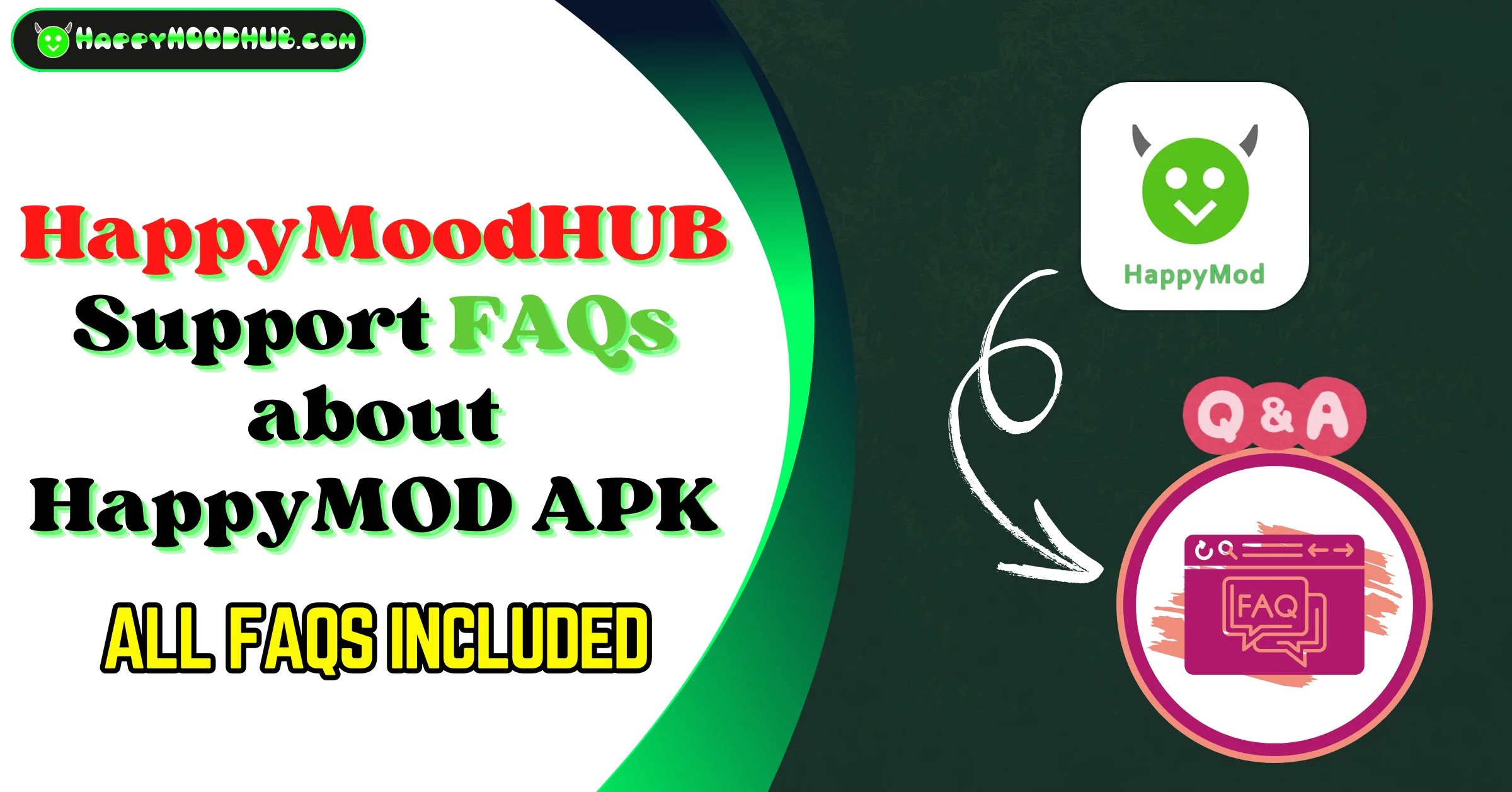 HappyMoodHUB Support FAQs about HappyMOD APK
